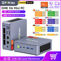 GMKtec K6 Mini PC AMD R7-7840HS 8C/16T 16GB RAM 512GB PCIe 4.0 SSD Mini Desktop Computer Window 11 Pro WiFi 6E/BT5.2 Type-C