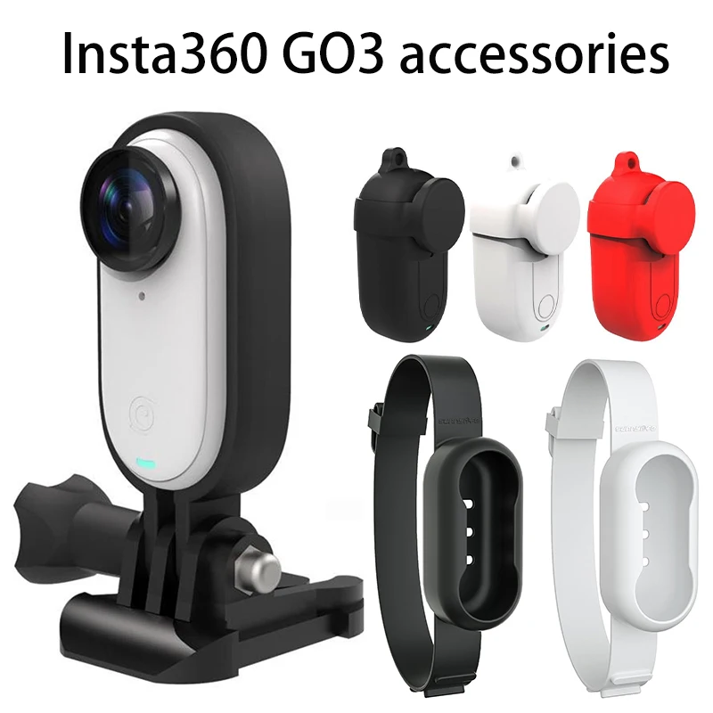 Gaiola Coelho Simples para Insta 360 Go 3, Proteção Bisel, Dissipação Calor Bisel, Ação Camera Acessórios, Neutro