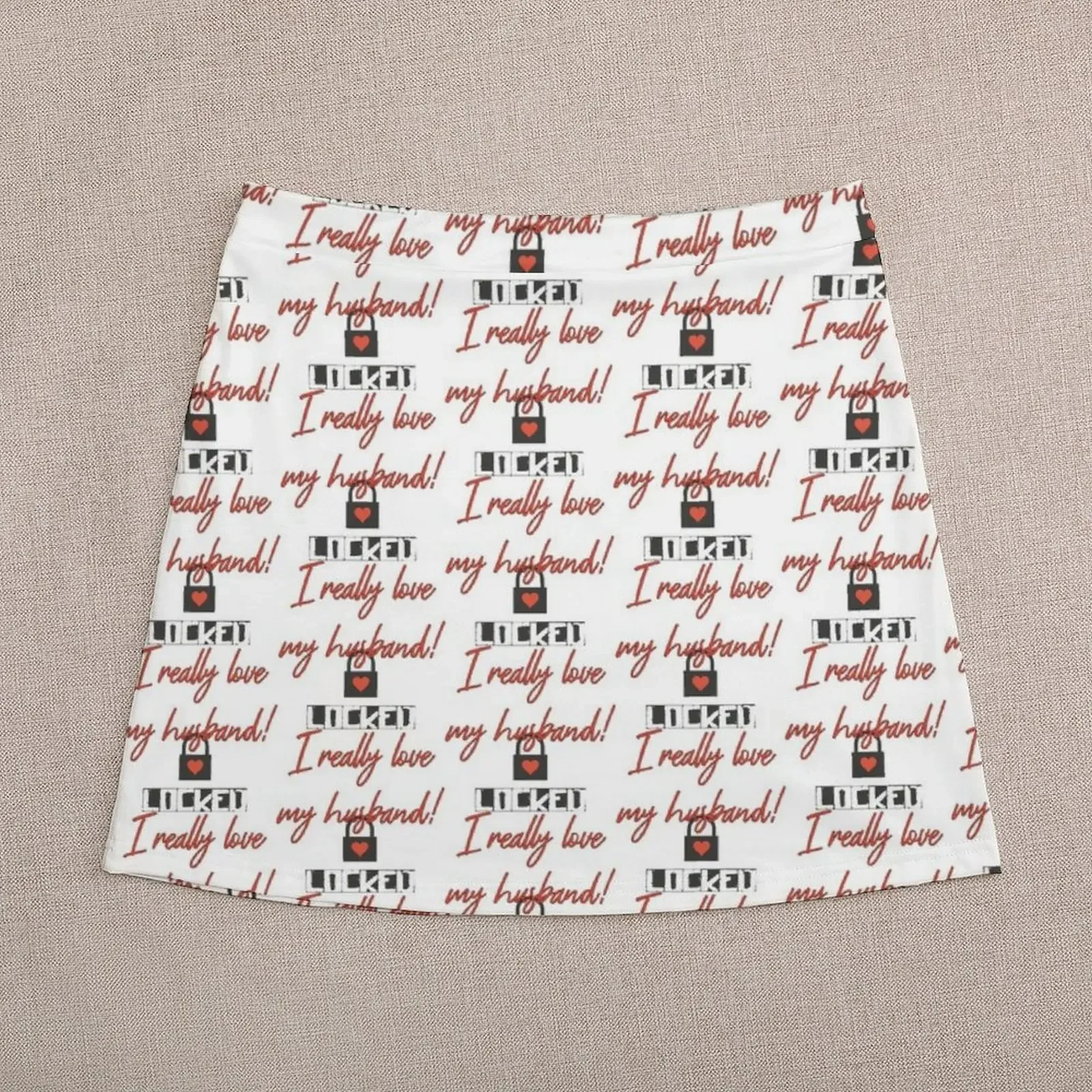 I really love my husband! Locked! Mini Skirt 90s vintage clothes summer skirts
