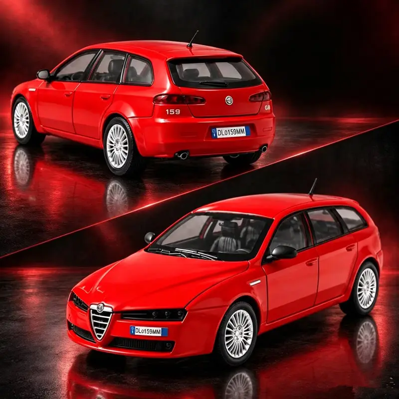 1:24 Alfa Romeo 159 SportWagon Alloy Station Wagon Car Model Diecasts Metal Luxury Classic Touring Car Vehicles Model Simulation