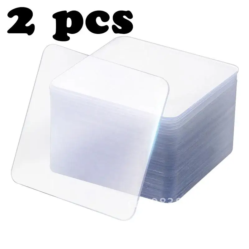 

10pcs Nano Transparent Powerful Multifunctional Double-sided Magic Sticker Tape Sticky Anti-Slip Pads Home Supplies