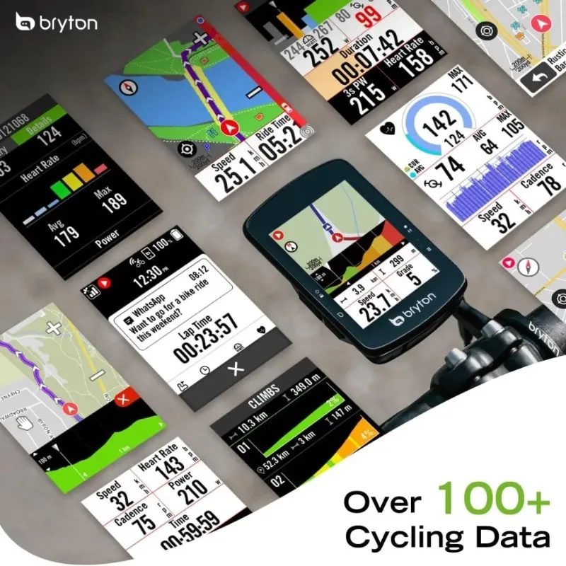 حار بيع. S510 شاشة LCD ملونة تعمل باللمس GPS للدراجة/ركوب الدراجات، خريطة الولايات المتحدة الأمريكية غير متصلة بالإنترنت، متوافقة مع رادار الدراجة