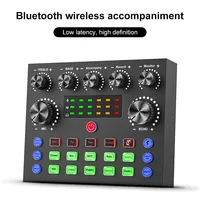 V8 V8S Stage Audio Mixer USB External Headset Microphone Webcast Personal Live Broadcast Sound Card For Phone Computer