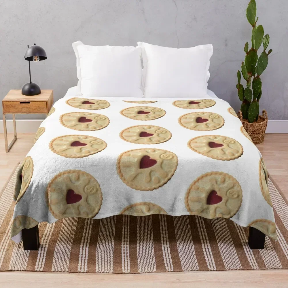 

Jammie Dodger Throw Blanket Breathable Lightweight Blanket for Adults Kids