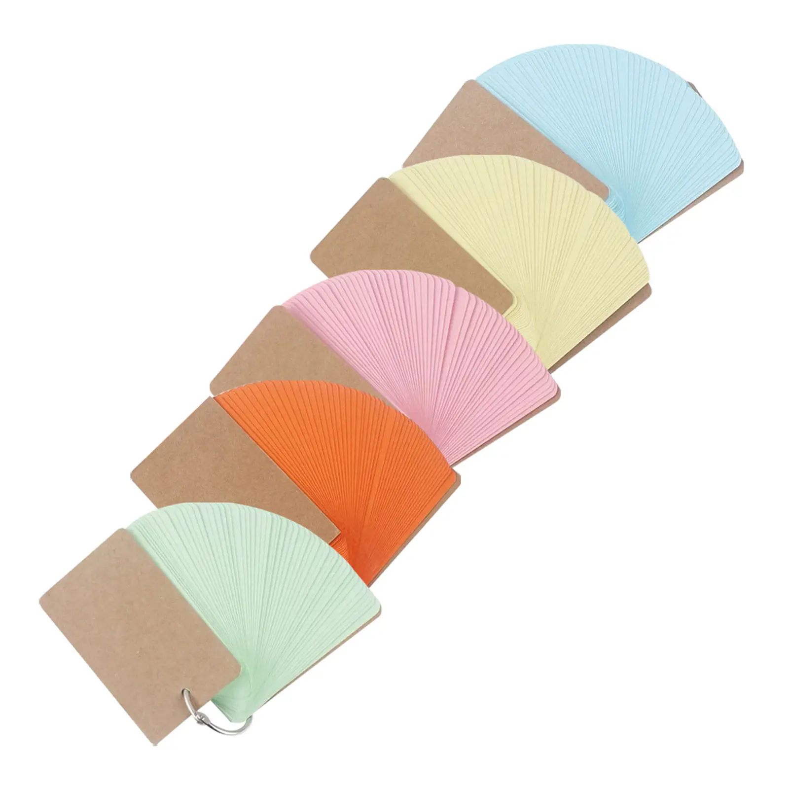 

5Pcs Simple Style Blank Index Note Cards Notepad Portable Memo Card Notepads for Office Workers Teachers Vocabulary