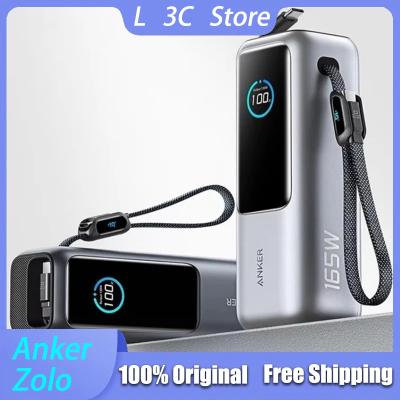 Anker Zolo 165W Max Power Bank 25000mAh High Capacity Built-in and  Retractable Cables Multi-Device Charging Power Bank Original - AliExpress  202192403