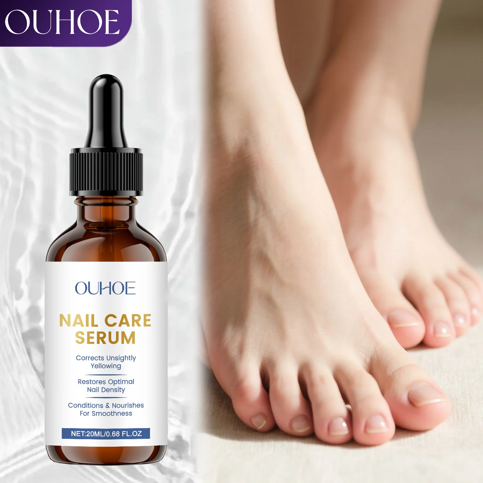 

Nail Care Serum for Damaged Nails Cuticle Repair Treatment, Strengthening Nail Growth Dry Cracked Nail Recovery Holiday Gift Set