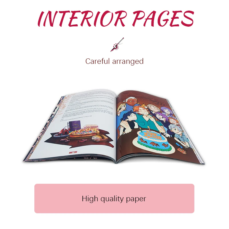 Custom Book custom Printing Services Fiction Comic Books Hardcover Magazine Printing