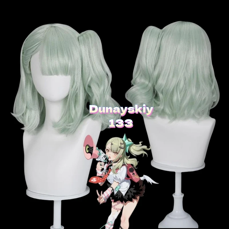 

Zenless Zone Zero Cosplay Virtual Idol Game Zenless Zone Zero Chinatsu Remi Cosplay Wig Women 40cm Light Green Ponytail Wig