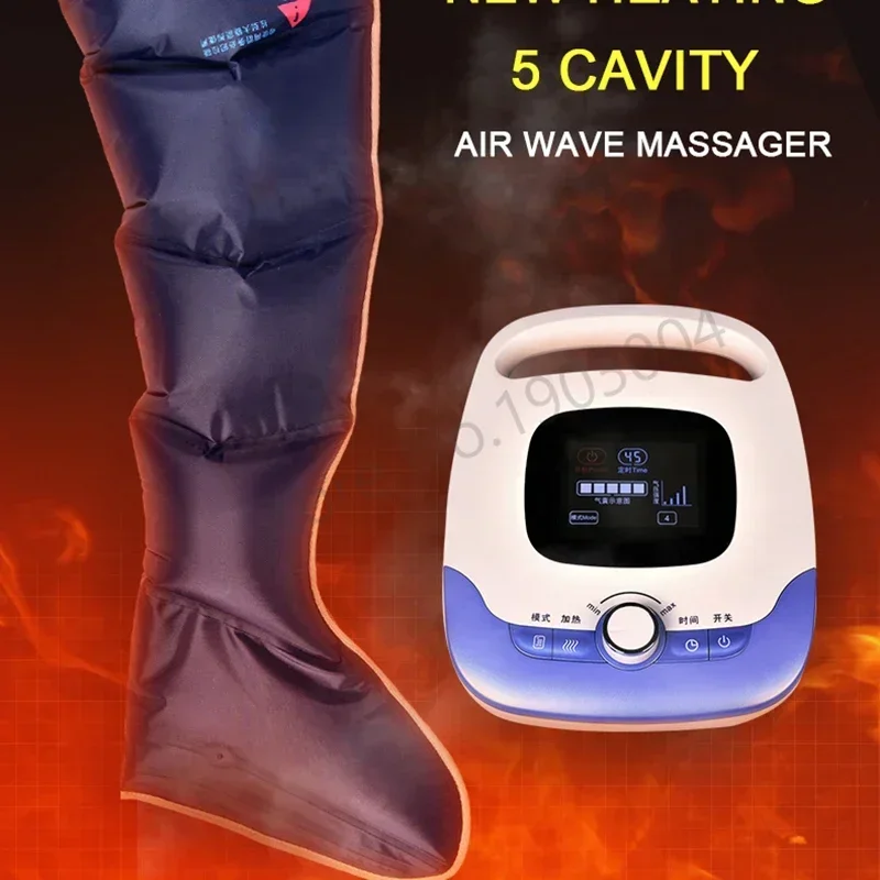 Electric Heating Air Compression Leg Massager Waist Arm Leg Wraps Foot Ankles Calf Massage Pain relief Promote Blood Circulation