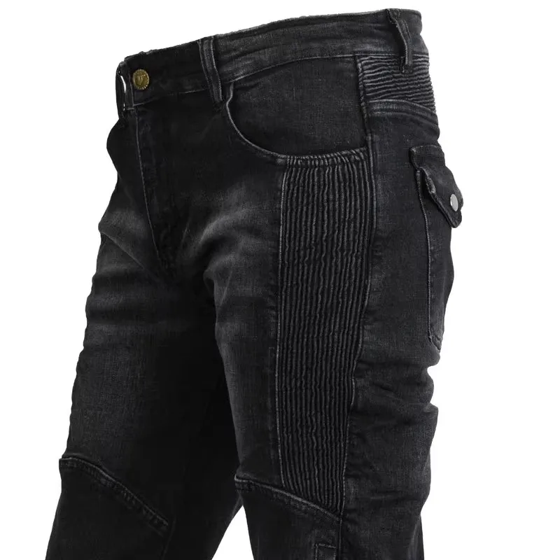 Motorcycle Protection Jeans Female Motocross Daily Riding Pants Knight Casual Cycling Wear Resistant Protect Trousers For Women