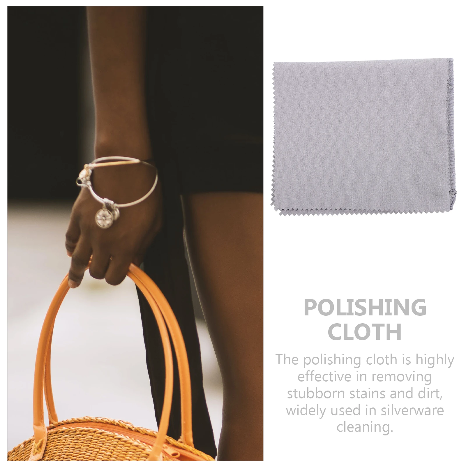 

Wipe Cloth Double Layer Design High Efficiency Cleaning Silver Jewelry Coins Watch Polishing Cloth Brass Cleaner Maintenance