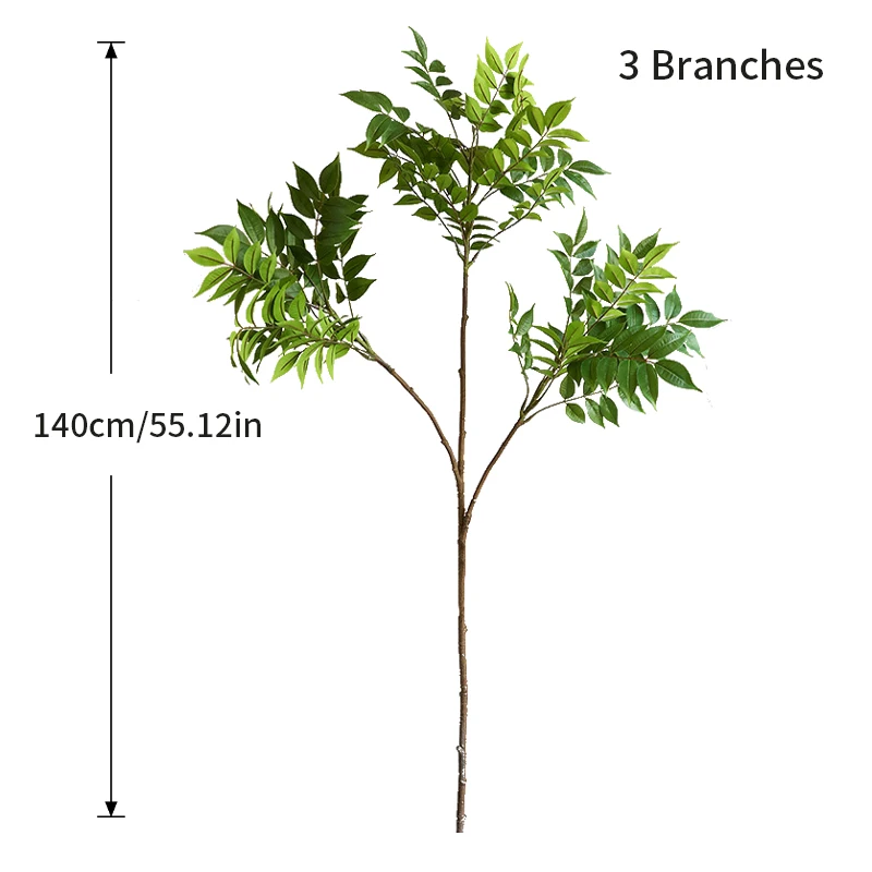 76-140 cm künstlicher Gummibaum, künstliche Banyan-Pflanzen, Plastik-Ficus-Blätter, tropischer Ficus-Zweig für Haus- und Gartendekoration – Detail 9
