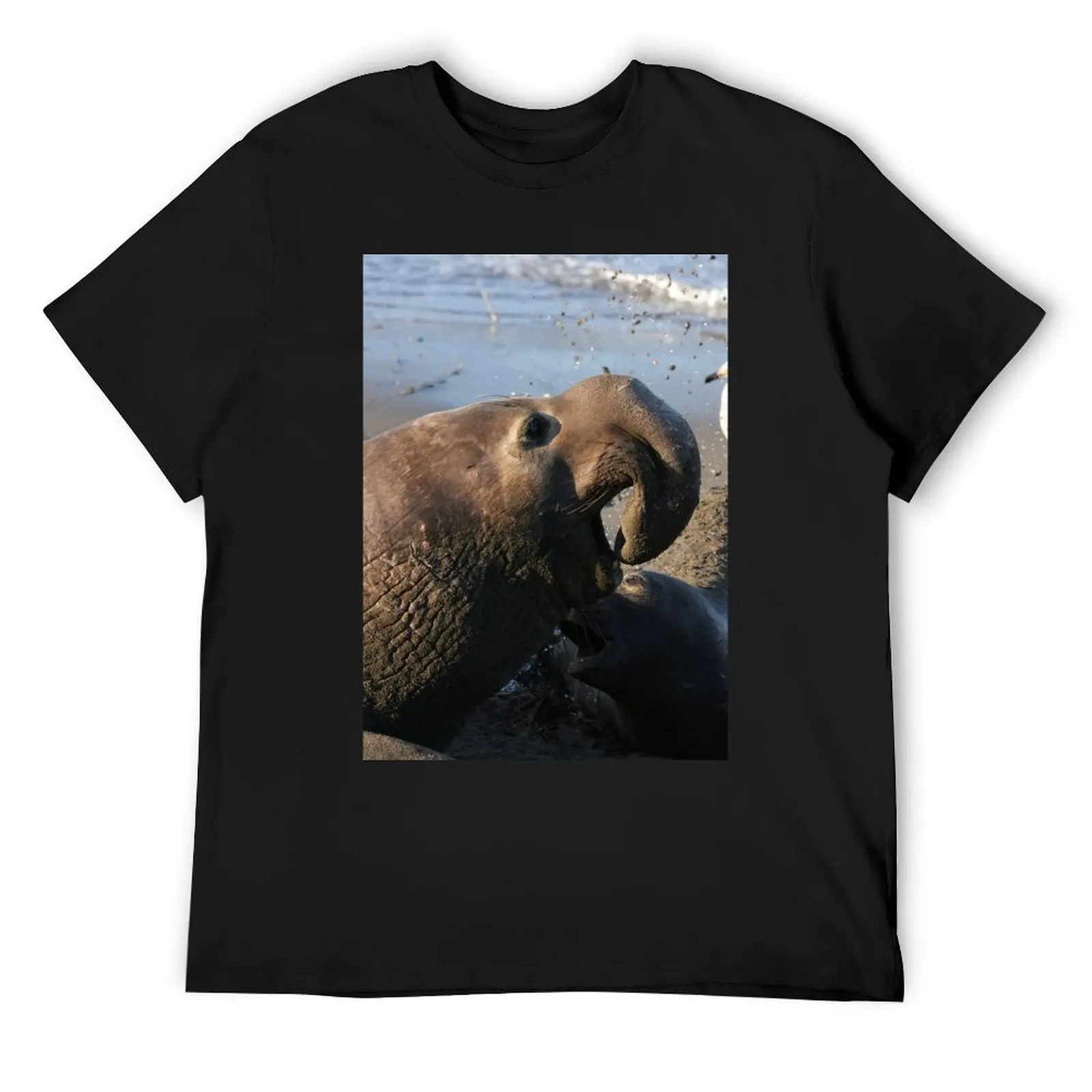 Elephant Seal T-Shirt graphic t shirt vintage sports fans designer shirts Men's clothing