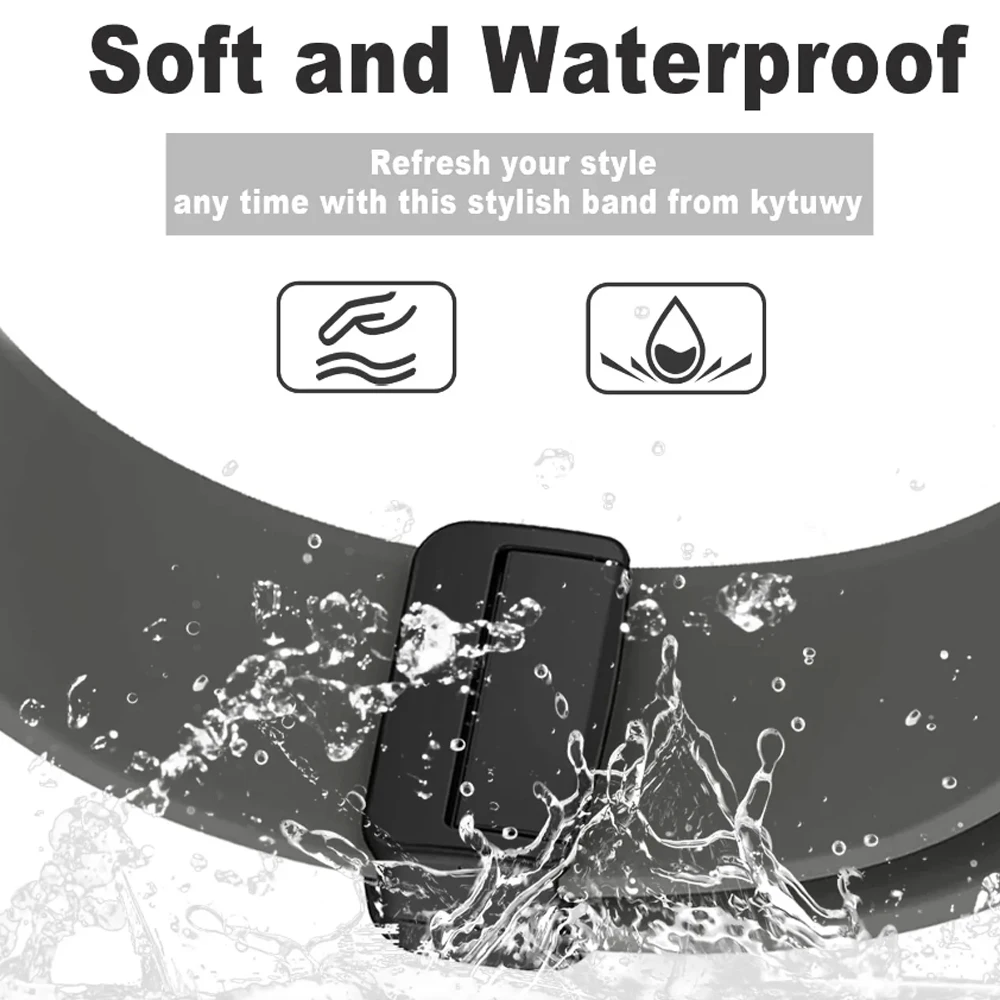 Correa de silicona de 20mm para Samsung Galaxy Watch FE 4 5 6 7 40mm 44mm, pulsera de hebilla magnética de 43mm 47mm 5 Pro 45mm