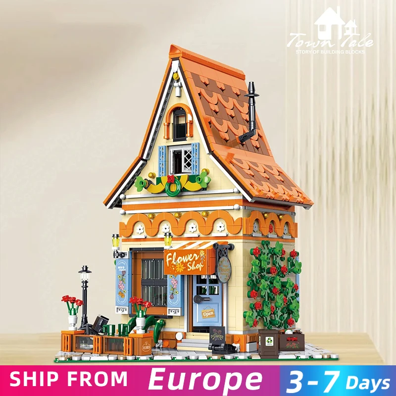 2445PCS Magische Blume Werkstatt Baustein Garten Architektur Modell Ziegel kinder Pädagogisches DIY Spielzeug Urlaub Geschenke