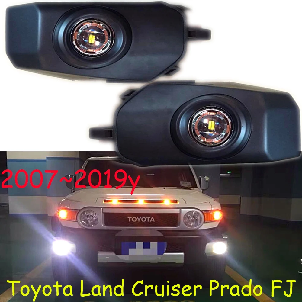 Car Bumper headlight for toyota Land Cruiser Prado daytime light FJ 2007~2019y car accessories LED DRL headlamp PRADO fog light