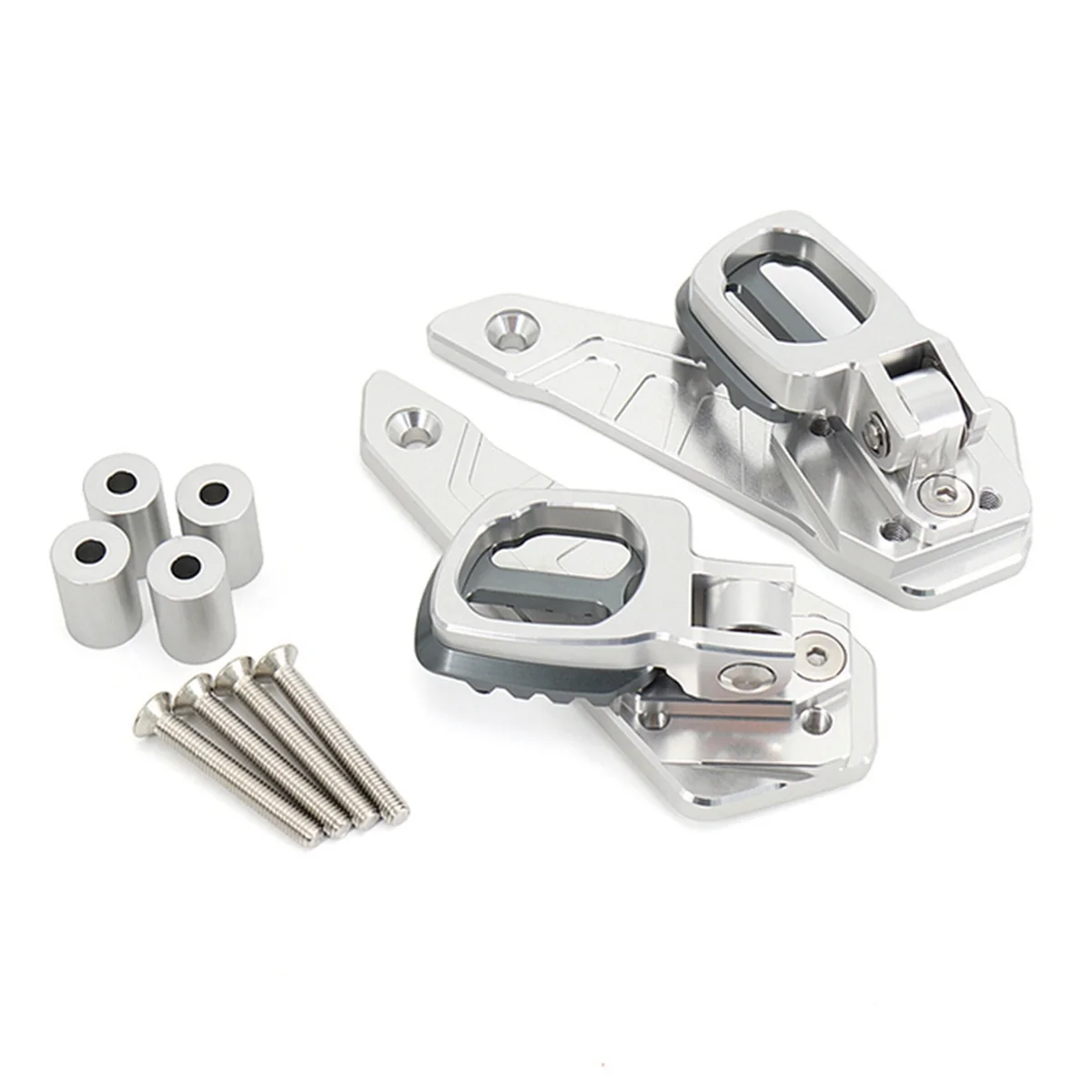 

Premium Motorcycle Folding Footrest for XADV X-ADV 750 Silver