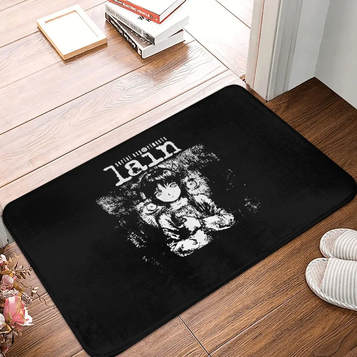 Serial Experiments Lain Non-slip Doormat Lain Bath Bedroom Mat Welcome Carpet Home Modern Decor