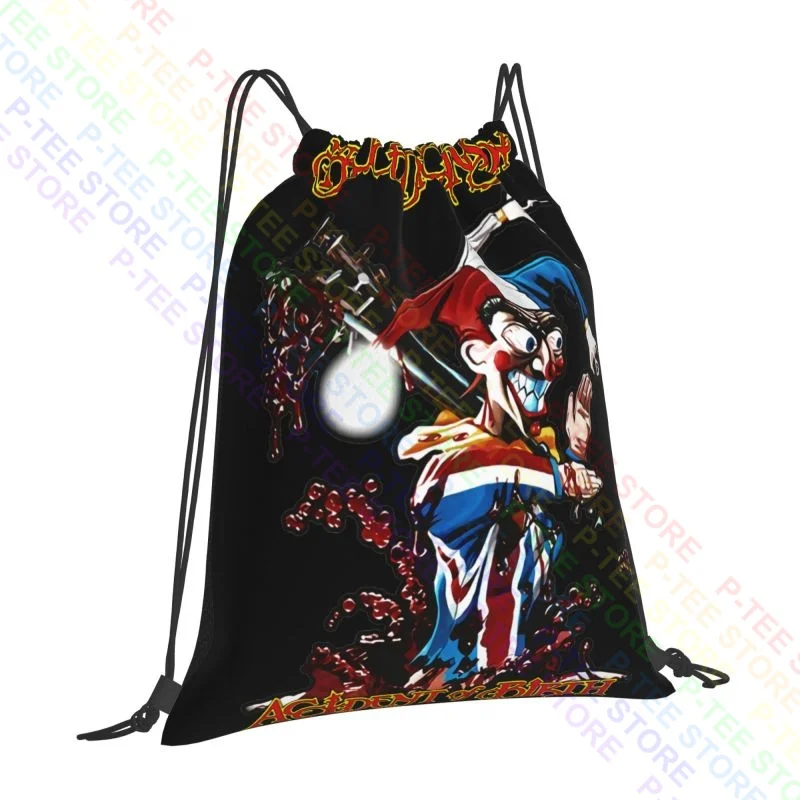 Bruce Dickinson Accident Of Birth 1997 Jester Album Drawstring Bags Gym Bag Fashion Large Capacity