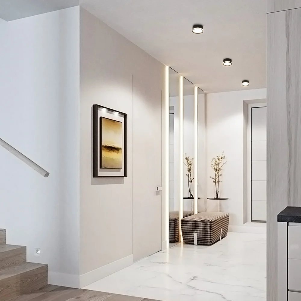 GX53 بقعة Led ضوء السقف سطح شنت النازل داخلي أسفل الإضاءة لغرفة المعيشة غرفة نوم مصباح السقف Led الأضواء