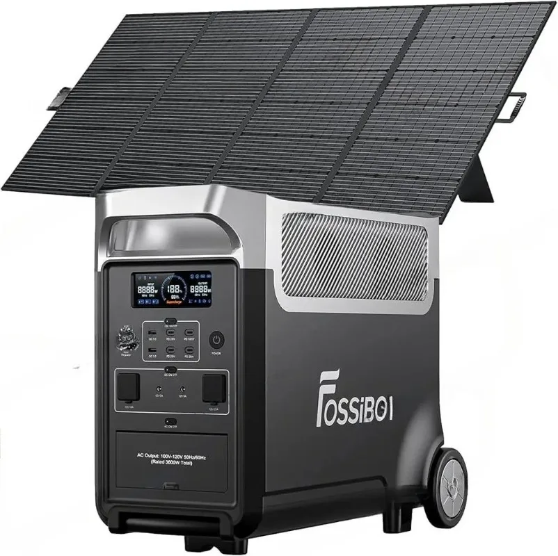 NEW DETAILED FOSSiBOT F3600 Pro 3840Wh/3600W Portable Power Station & Solar Generator with LiFePO4 Battery, 2H