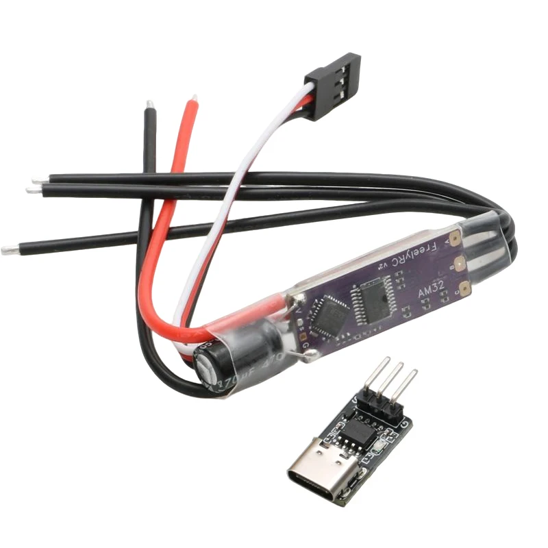 AM32 2-4S 40A ESC 32-bit Borstelloze Snelheidsregelaar Ingebouwde 5V2A BEC Module voor Drone 1/18 1/24 SCX24 RC Crawler Auto 1/16 Tank - afbeelding 1