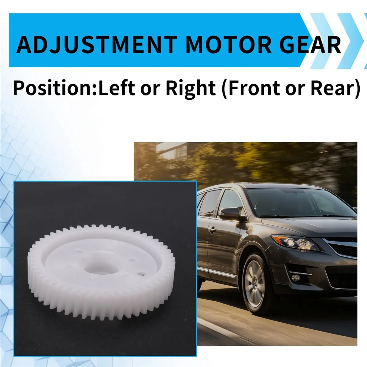 #38L (white)Auto Front Rear Power Regulator Adjustment Motor Gear for MAZDA,Automotive Parts & Accessories