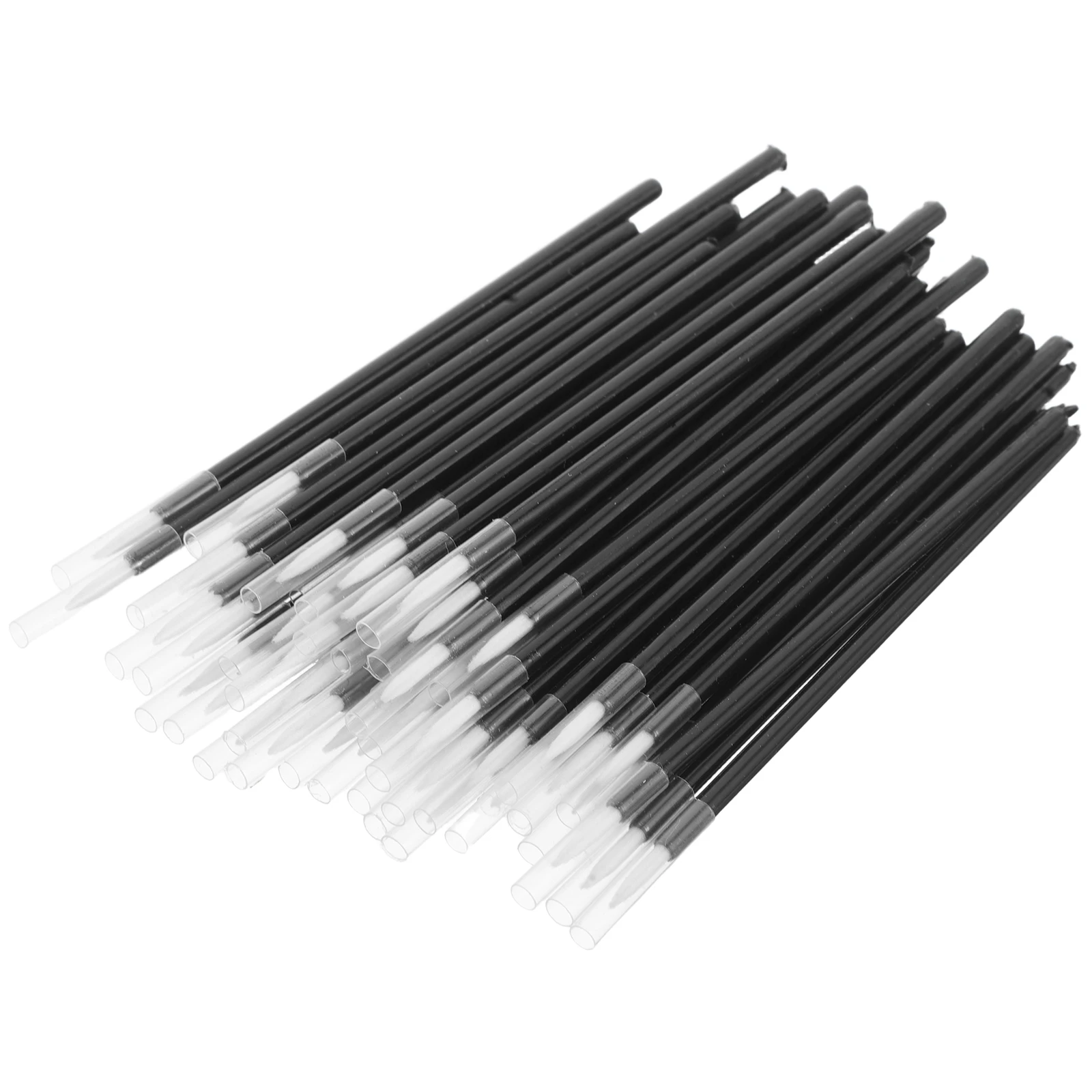 

200pcs Eyeliner Brush Makeup Brushes Applicator Wands Angled Disposable Nylon Compact Travel Friendly Soft Bristles