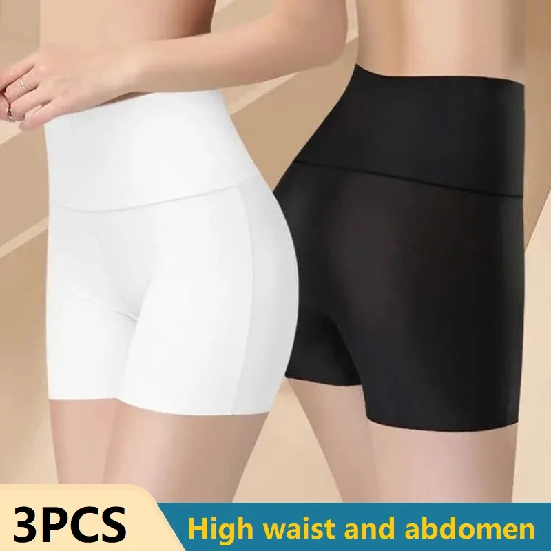 3PCS Protective Shorts Under The Skirt Safety Short Pants Underskirt Pants Short Leg Skirt Underpants Short Tights Woman AQK01