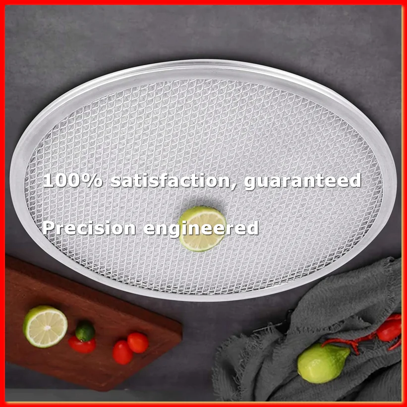 Pizza Screen, Pizza Pan,Pizza Pan for Oven, Pizza Tray, 12 Inch Seamless-Rim Aluminum Non Stick Pizza Screen (2PCS)-A09G