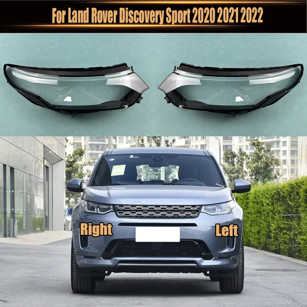 

For Land Rover Discovery Sport 2020-2022 Car Headlight Cover Headlamp Lens Auto Shell Cover Light Caps Glass Case Lampshade