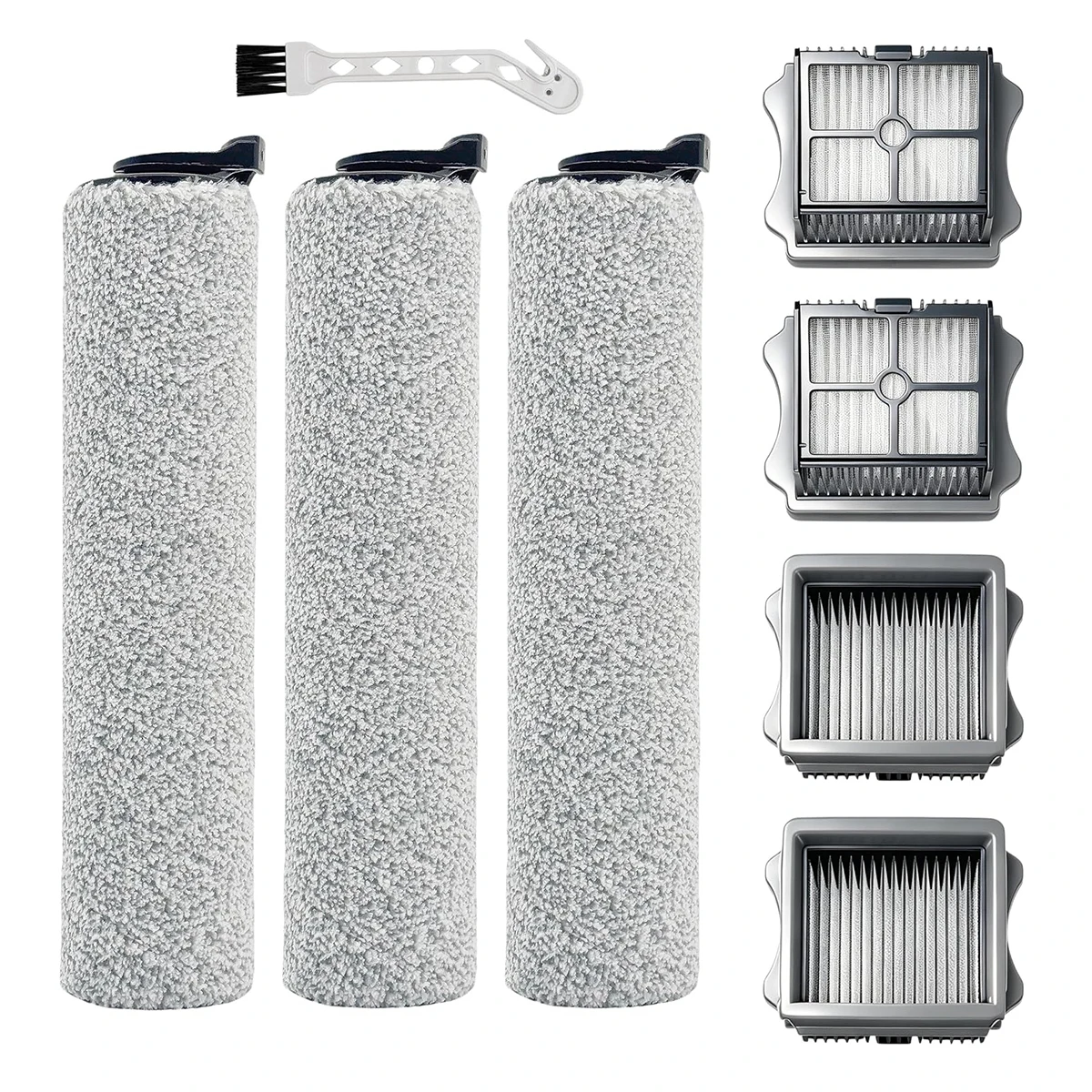 Roller Brush & HEPA Filter Replacement for Tineco IFloor 3/Floor One S3 | High-Density Microfiber, Effortlessly Handles Stains