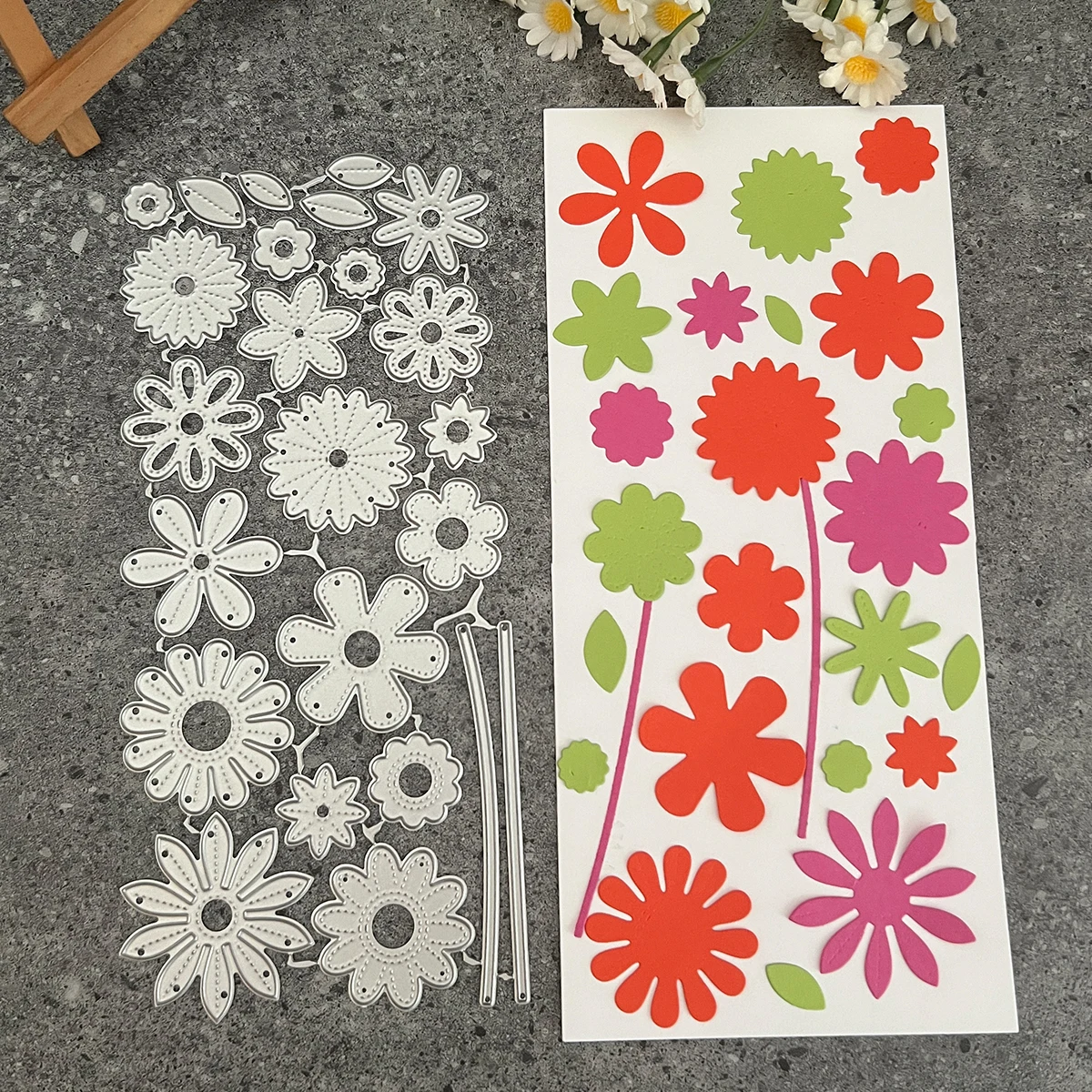 Flowers Metal Cutting Dies Mold Knife Scrapbooking Stencil DIY Embossing Craft Card Making