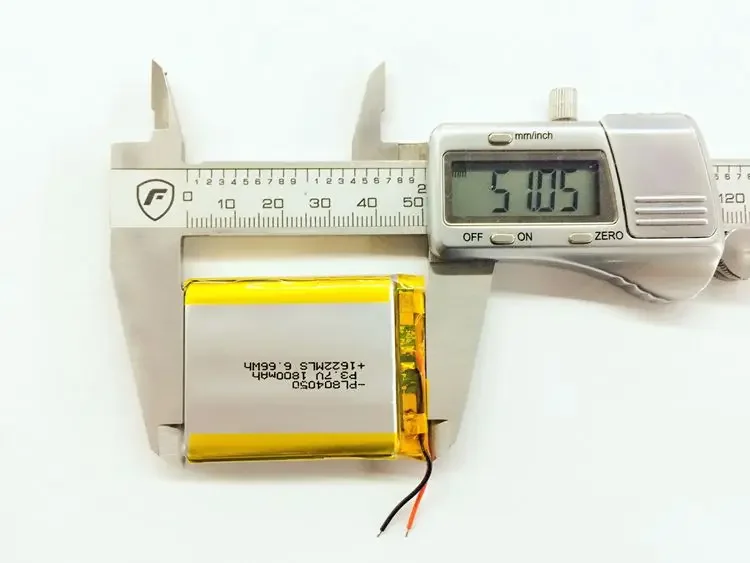 Nuevo Marrón 804050   Batería de polímero de litio de 3,7 V que carga la célula de iones de litio recargable del núcleo 1800 mAh buena A