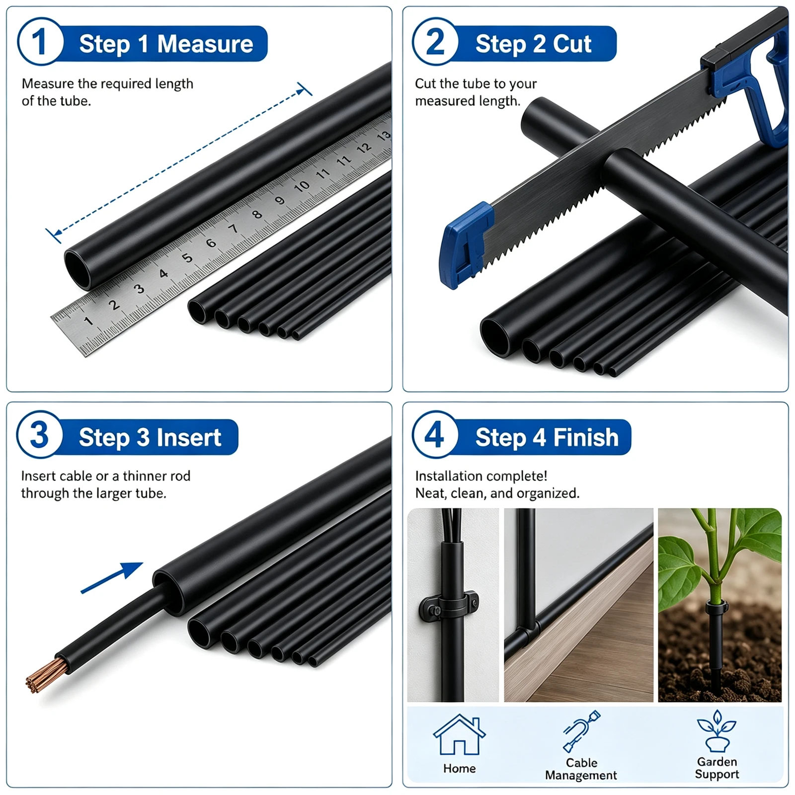 2-10Pcs 50cm Garden Irrigation - Fish Aquarium Home ulasan dan harga