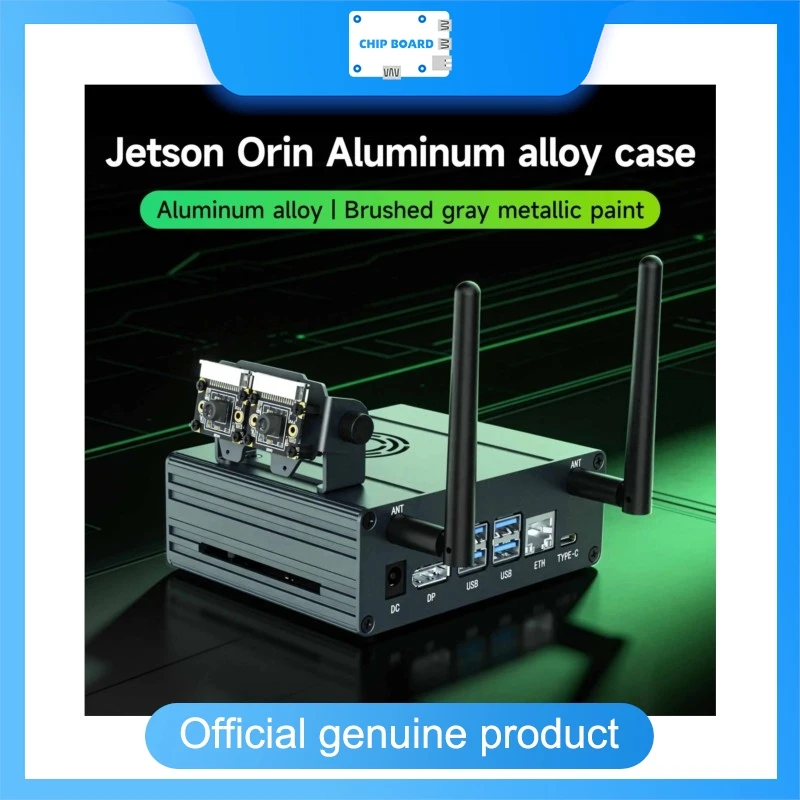 Yahboom Aluminum Case for Jetson Orin Nano SUPER / Orin NX SUPER, Optional Camera Mount, Durable Metal Enclosure