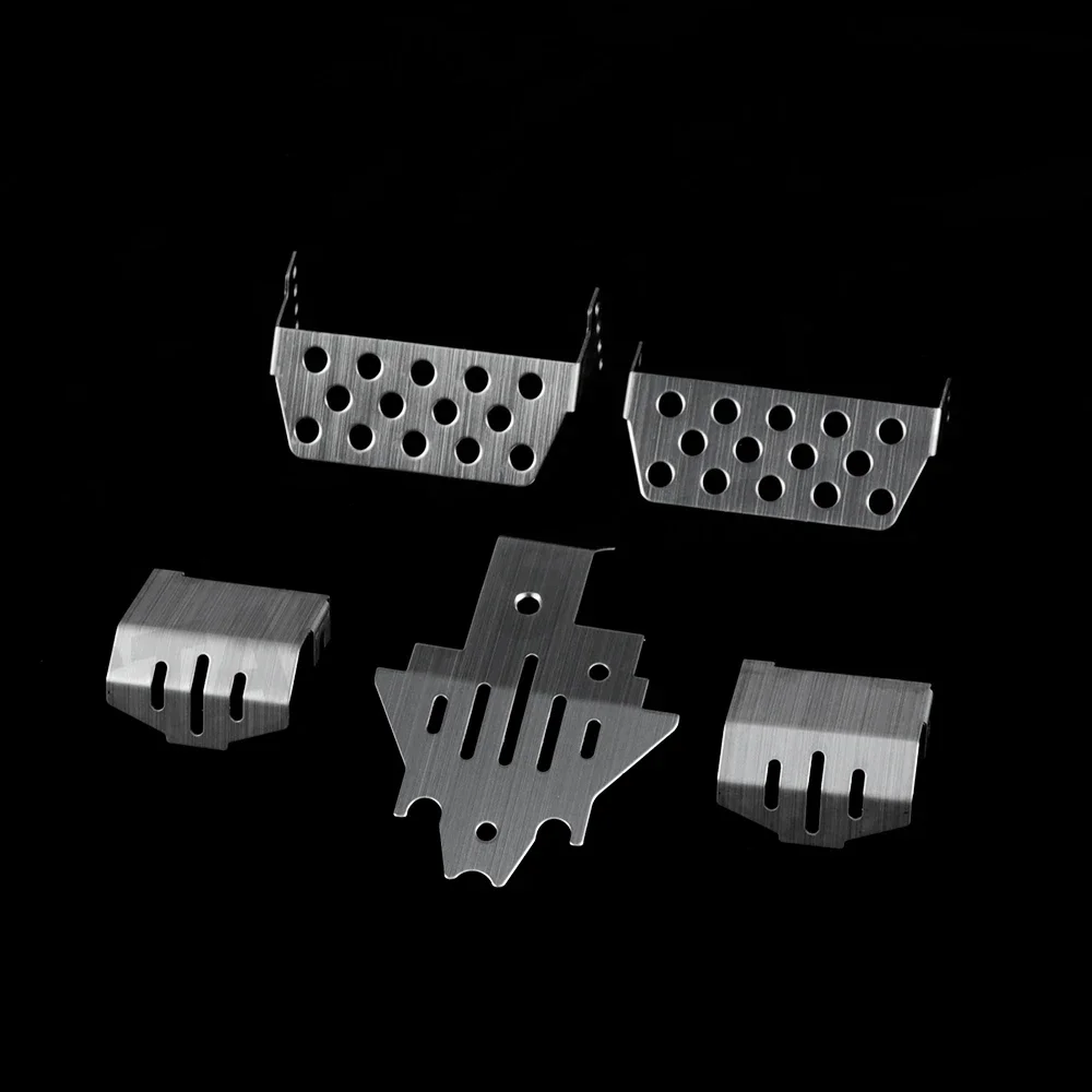 TRX4 5 in 1Metal Stainless Steel Chassis Armor Axle Protector Plate for 1/10 RC Crawler  TRX-4 Metal Upgrade Parts