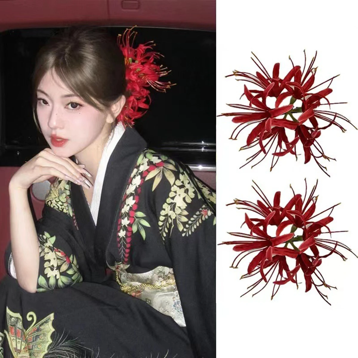 

Ретро головной убор Bianhua, заколка для волос с цветком, национальный стиль, Cheongsam, новый китайский древний стиль, кимоно, аксессуары для волос