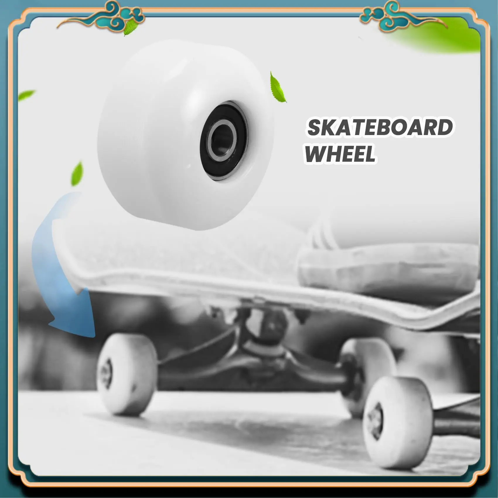 Neueste Skateboard-Räder mit Lagern, 52 x 30 mm, Straßen-PU-Räder, Skateboard-Teile, Cruiser-Longboard-Räder (4er-Set)