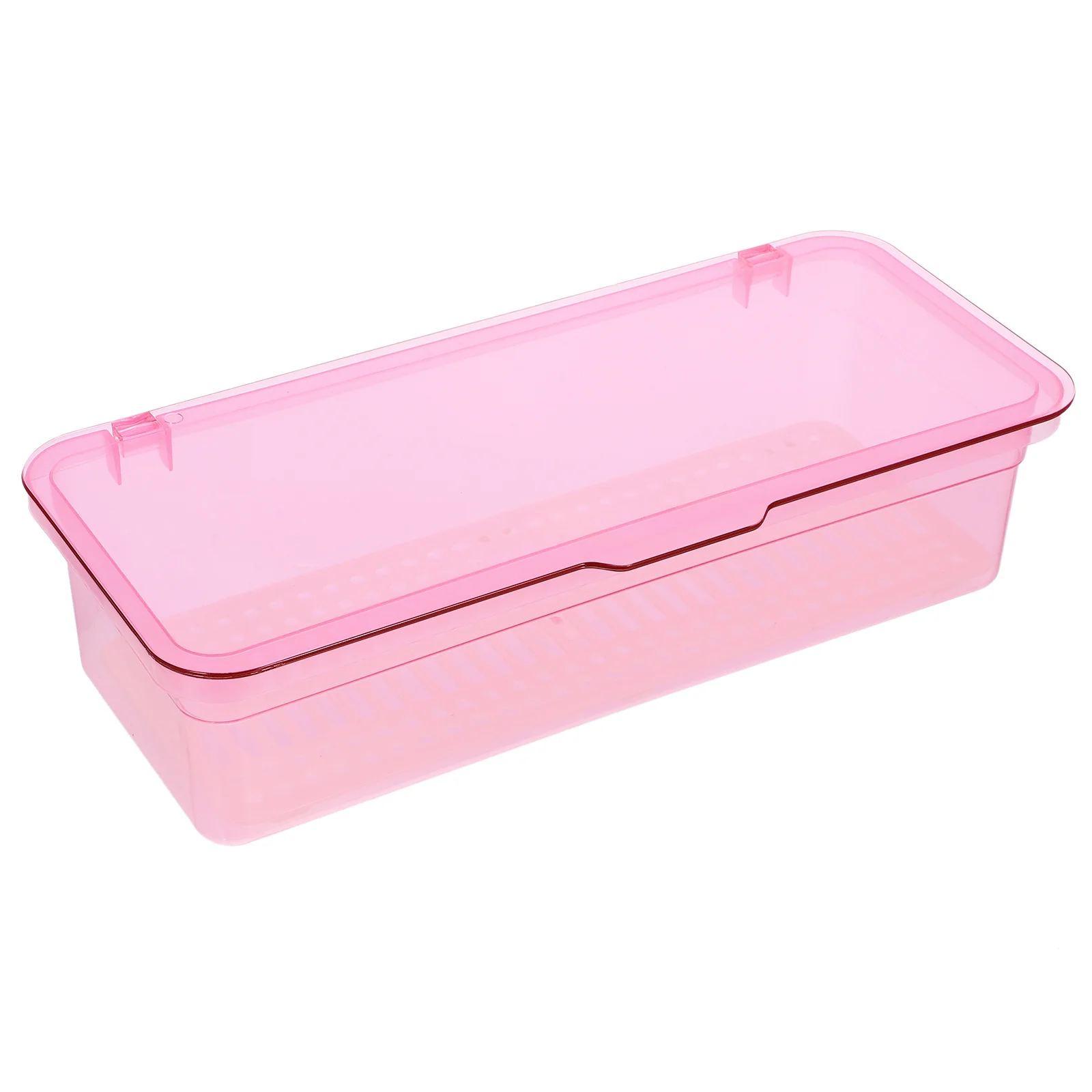 1 Buah Rak Sumpit Dapur dengan Tutup, Kotak Penyimpanan Peralatan Makan Plastik, Pengering, Organizer, Keranjang Peralatan, Wadah, Tempat Penyimpanan