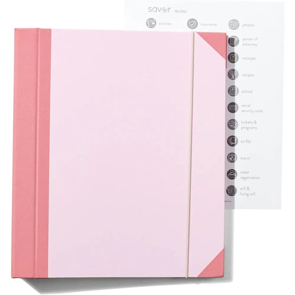 Premium Document Organizer 2025 Edition with Acid-Free Cloth-Bound Design and Expandable Pockets for Home Filing