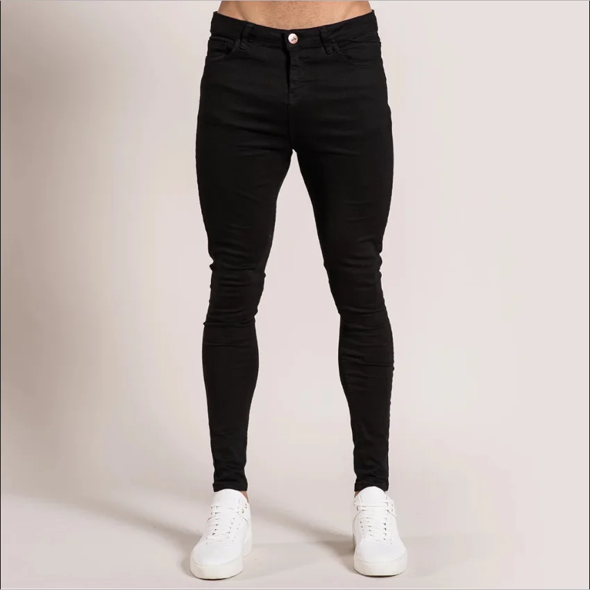 Nueva moda americana, pantalones vaqueros de tubo simples a la moda informales ajustados azules lavados Vintage para hombre, pantalones vaqueros para hombre, ropa de calle