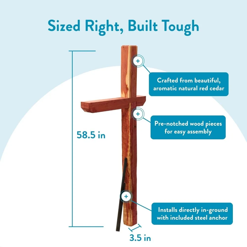 عمود صندوق بريد محرك خشب الأرز مع الأرز العطري، الرموز المتوافقة A، B، C، DPKX00AM #5