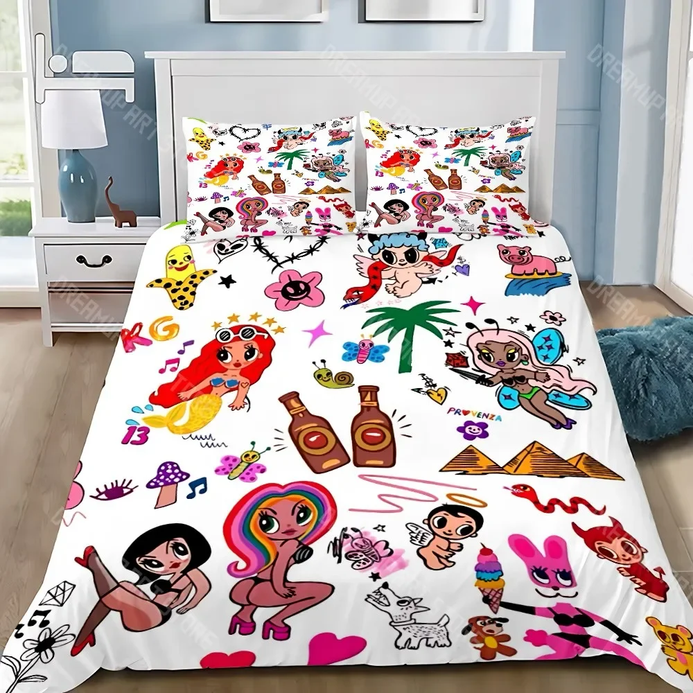 2026 Lovely Karol G Manana Duvet Cover Pillowcase Bedding Set Adult BoyGirl Bedroom Decoration Children Gift Single Double Large