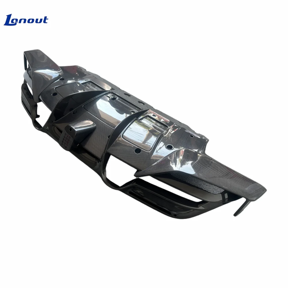 Suitable for Ferrari F8 Modified m Style 3k High-quality Dry Carbon Fiber Rear Diffuser Body Kit Lightweight Turbulence Kit