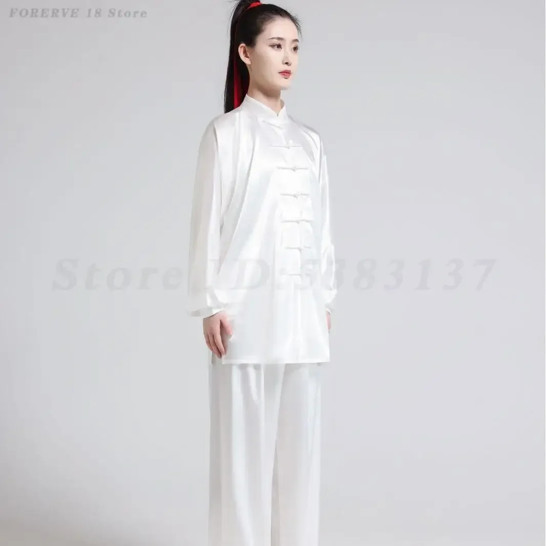 Uniforme de Tai Chi y Kung Fu para adultos, traje tradicional chino de artes marciales, Wing Chun, ropa de ejercicio matutino para hombre y mujer, primavera y verano