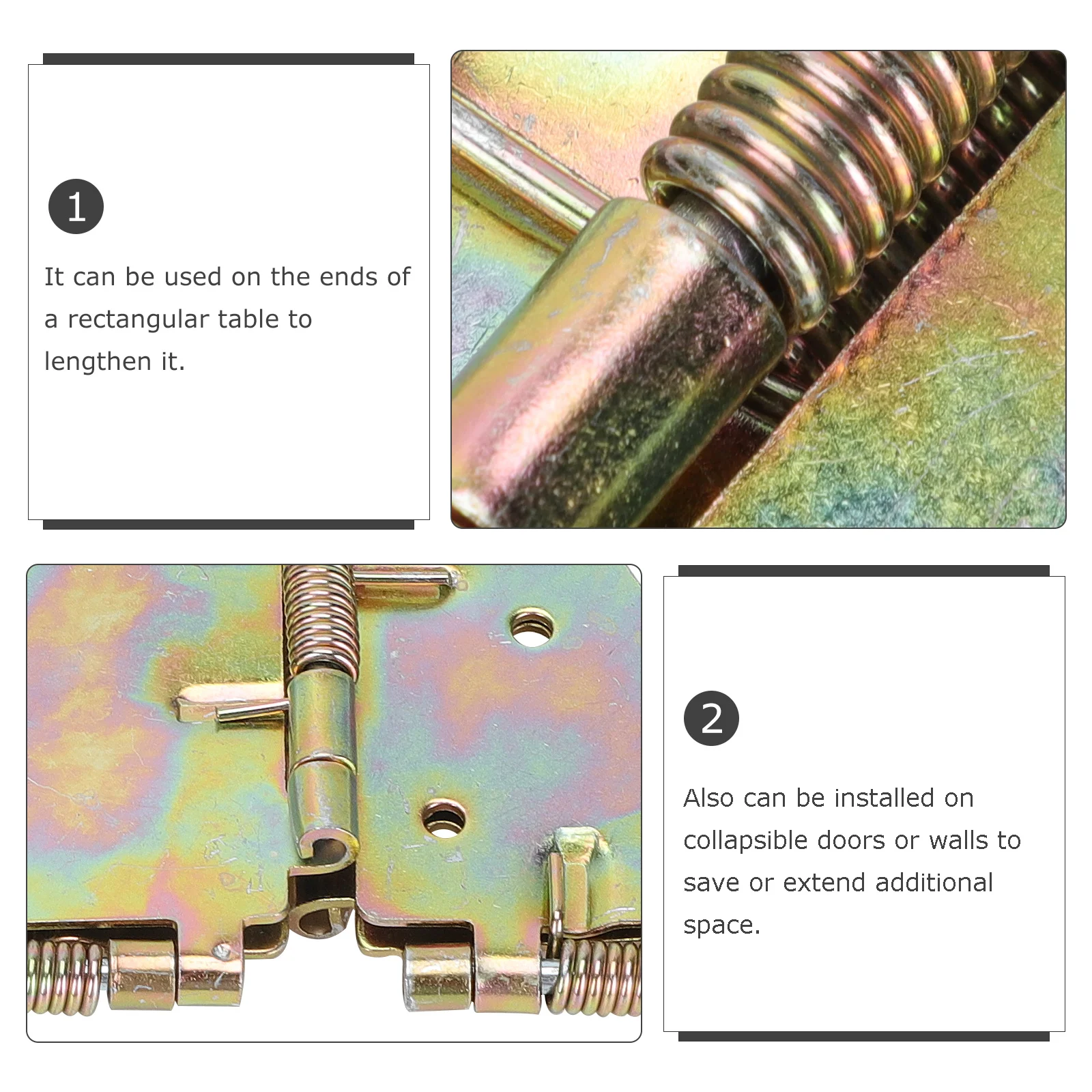 

2Pcs Butterfly Hinge Sturdy Iron Furniture Hardware for Side Dining Tea Table Wall-Mounted Shelves Folding Flap Extension