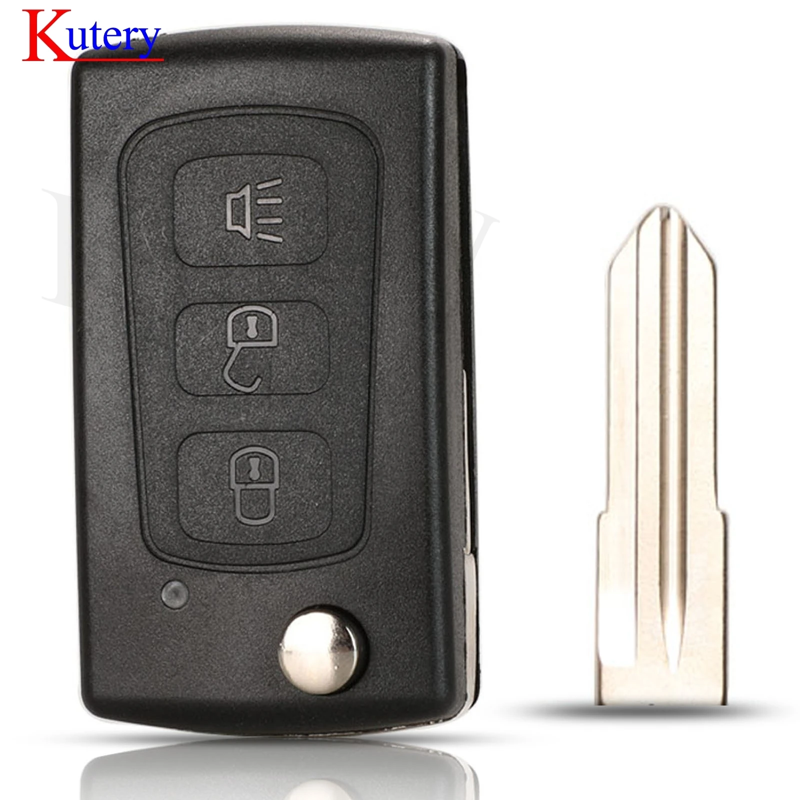 

jingyuqin Flip Folding Smart Remote Key Case Shell FOB For Great Wall Hover Haval H3 H5 Keyless Entry Fob Key Cover Replacement