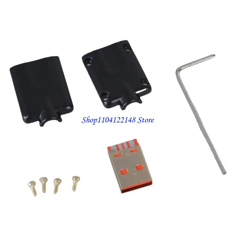 P9FA Welding USB Plug for Seamlessly Data Transmission Connector Solder Welding Plate for Multiple Gadgets Connector